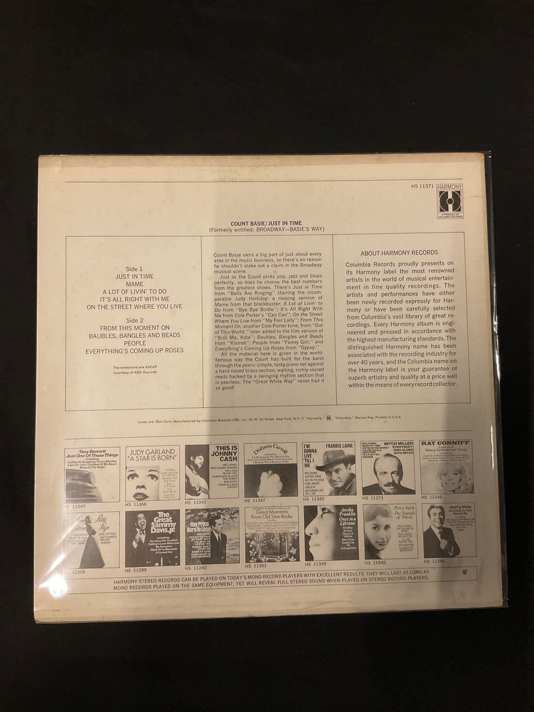 แผ่นเสียง Count Basie - Just In Time Vinyl VG+