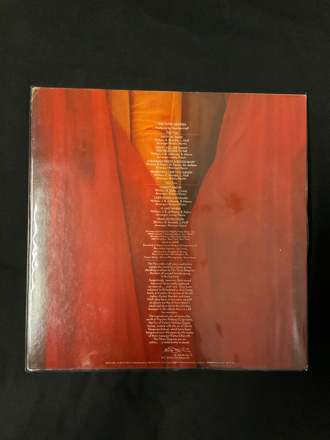 แผ่นเสียง The Three Degrees - The Three Degrees Vinyl VG+