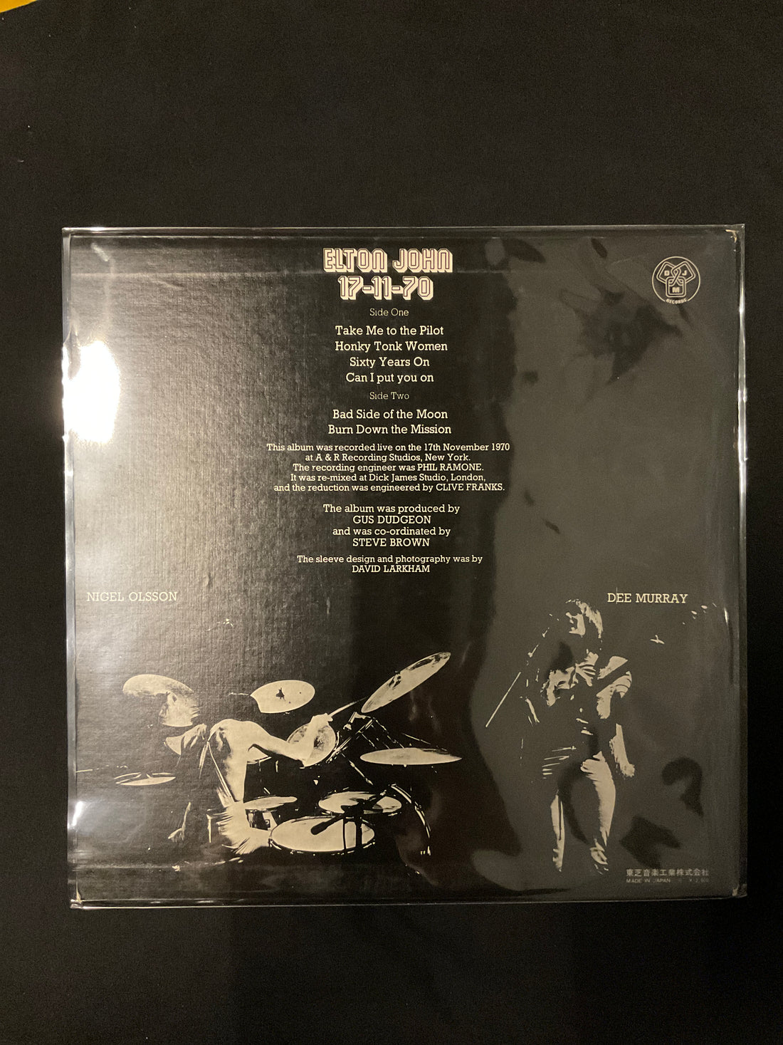 แผ่นเสียง Elton John - 17-11-70 Vinyl VG+