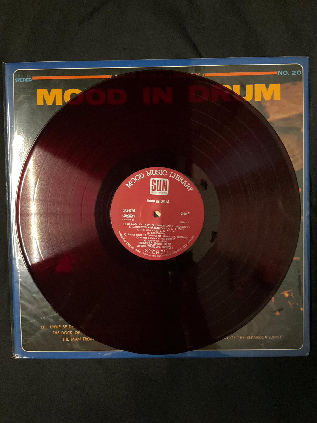 แผ่นเสียง Johnny Young And Midnight Sun Pops Orchestra - Mood In Drum Vinyl VG+