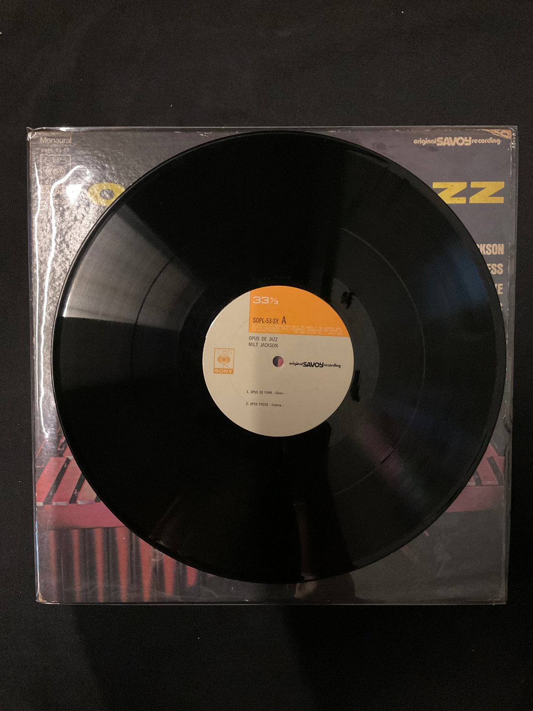 แผ่นเสียง Milt Jackson, Frank Wess, Hank Jones, Eddie Jones - Opus De Jazz Vinyl VG+