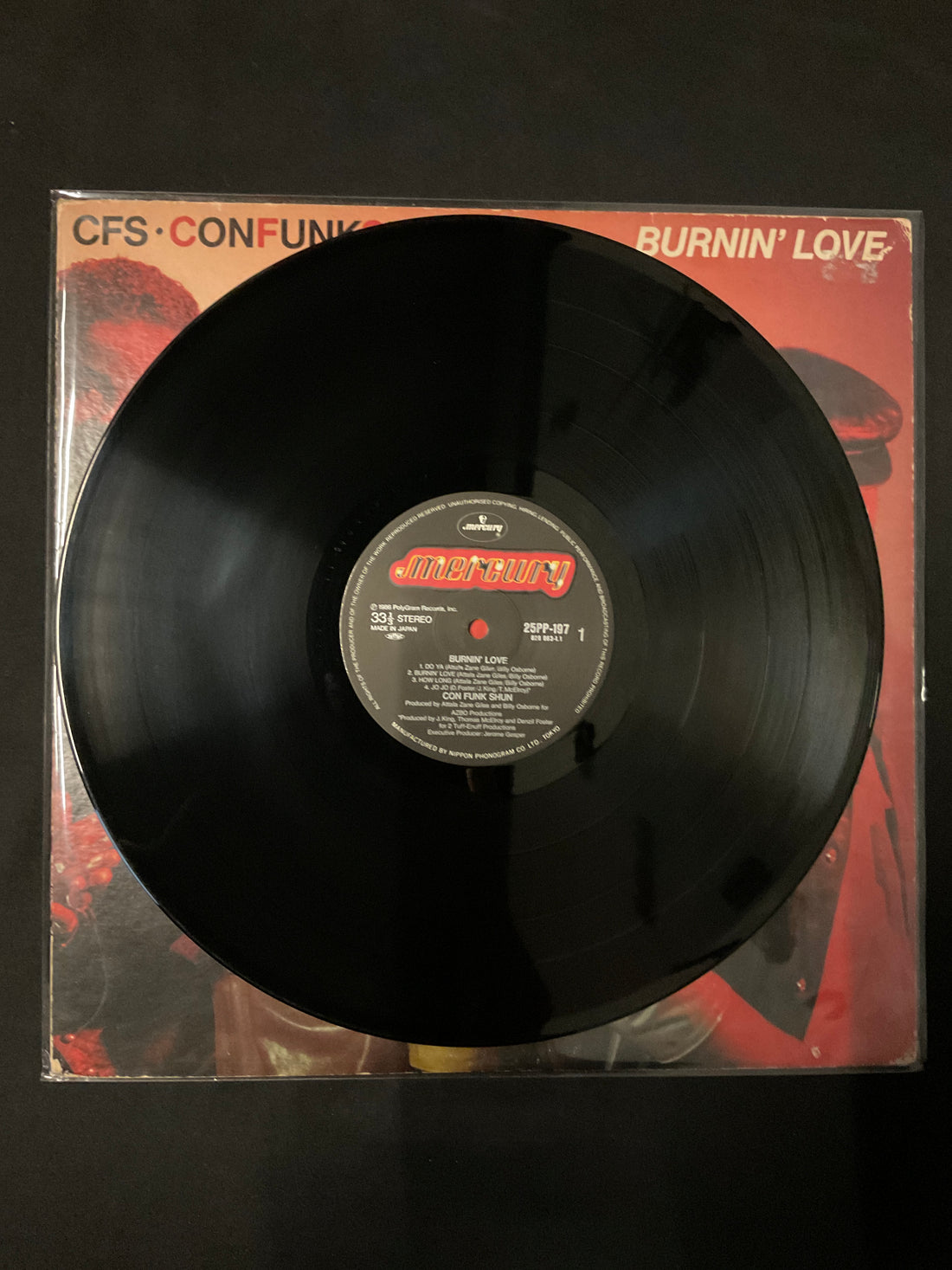 แผ่นเสียง Con Funk Shun - Burnin' Love Vinyl VG+