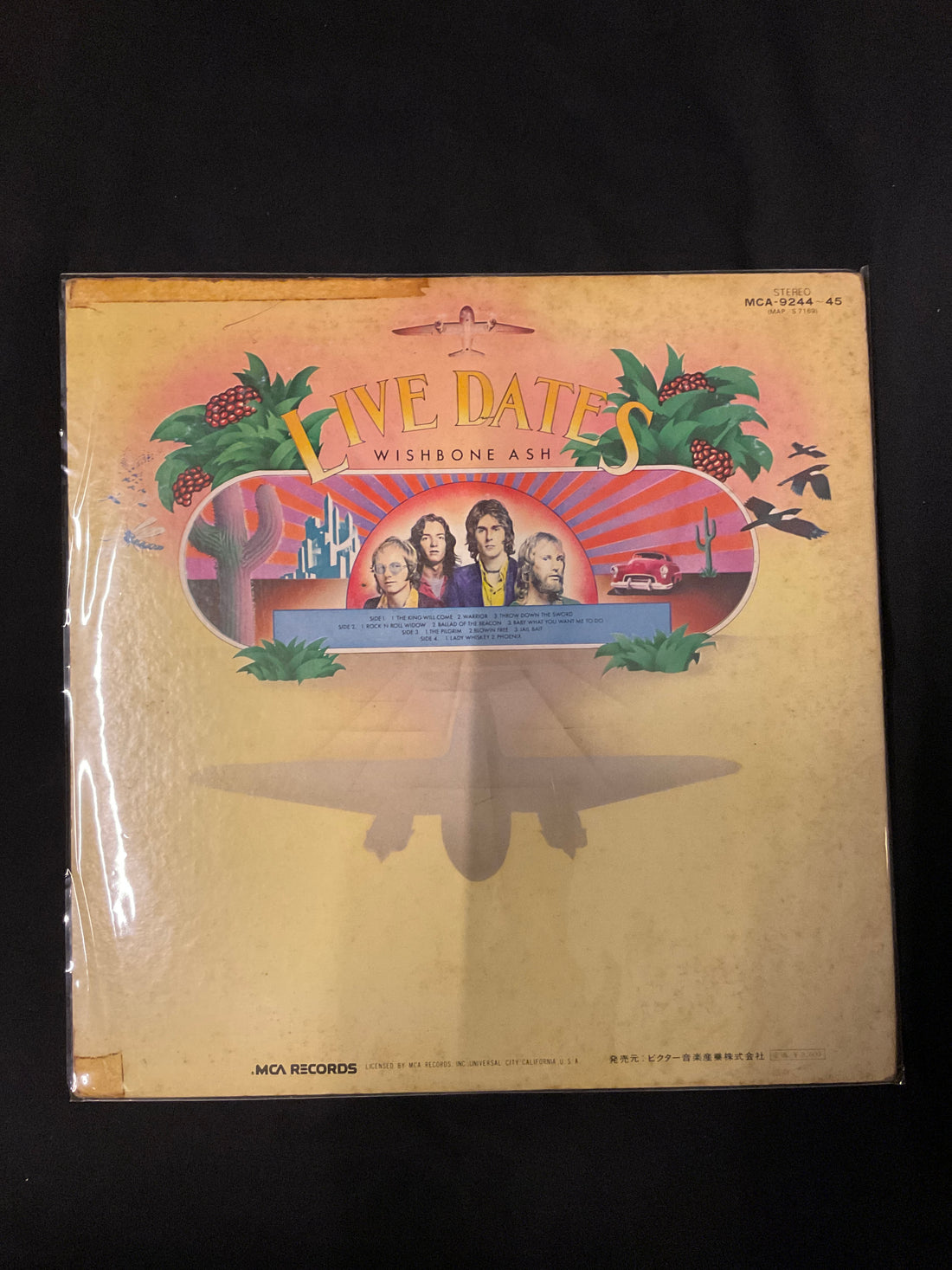 แผ่นเสียง Wishbone Ash = Wishbone Ash - Live Dates = ライブ・デイト Vinyl VG+ 2LPs