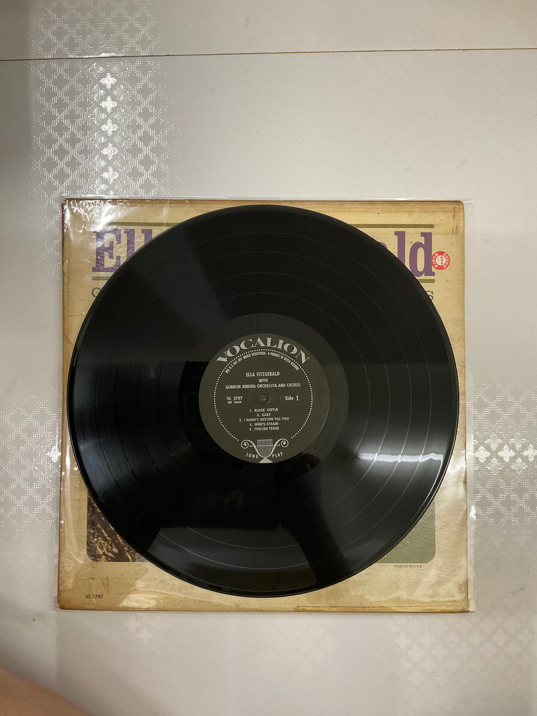 แผ่นเสียง Ella Fitzgerald With Gordon Jenkins and his Orchestra and Chorus - Ella Fitzgerald With Gordon Jenkins' Orchestra And Chorus Vinyl VG+