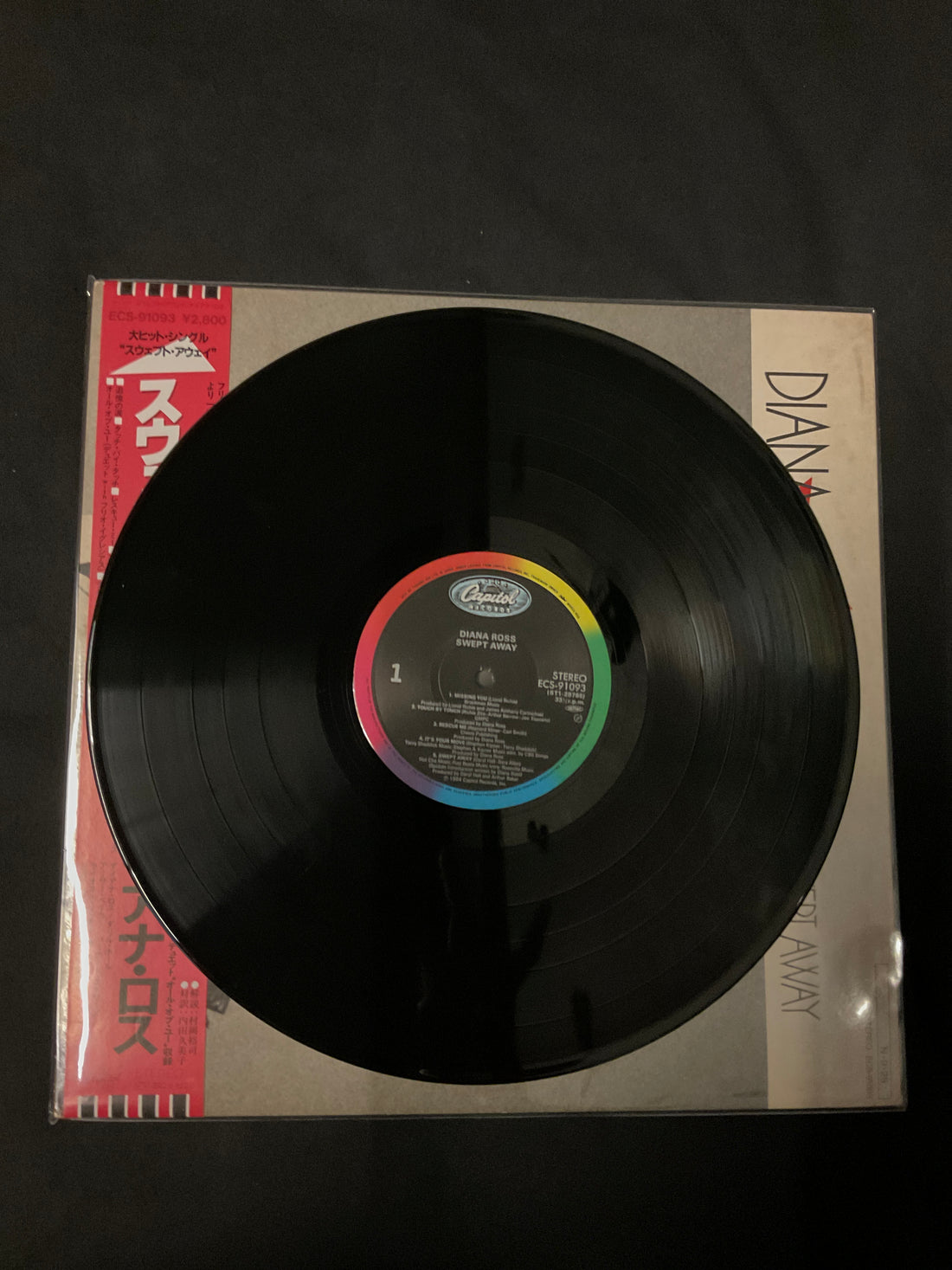 แผ่นเสียง Diana Ross - Swept Away Vinyl VG+