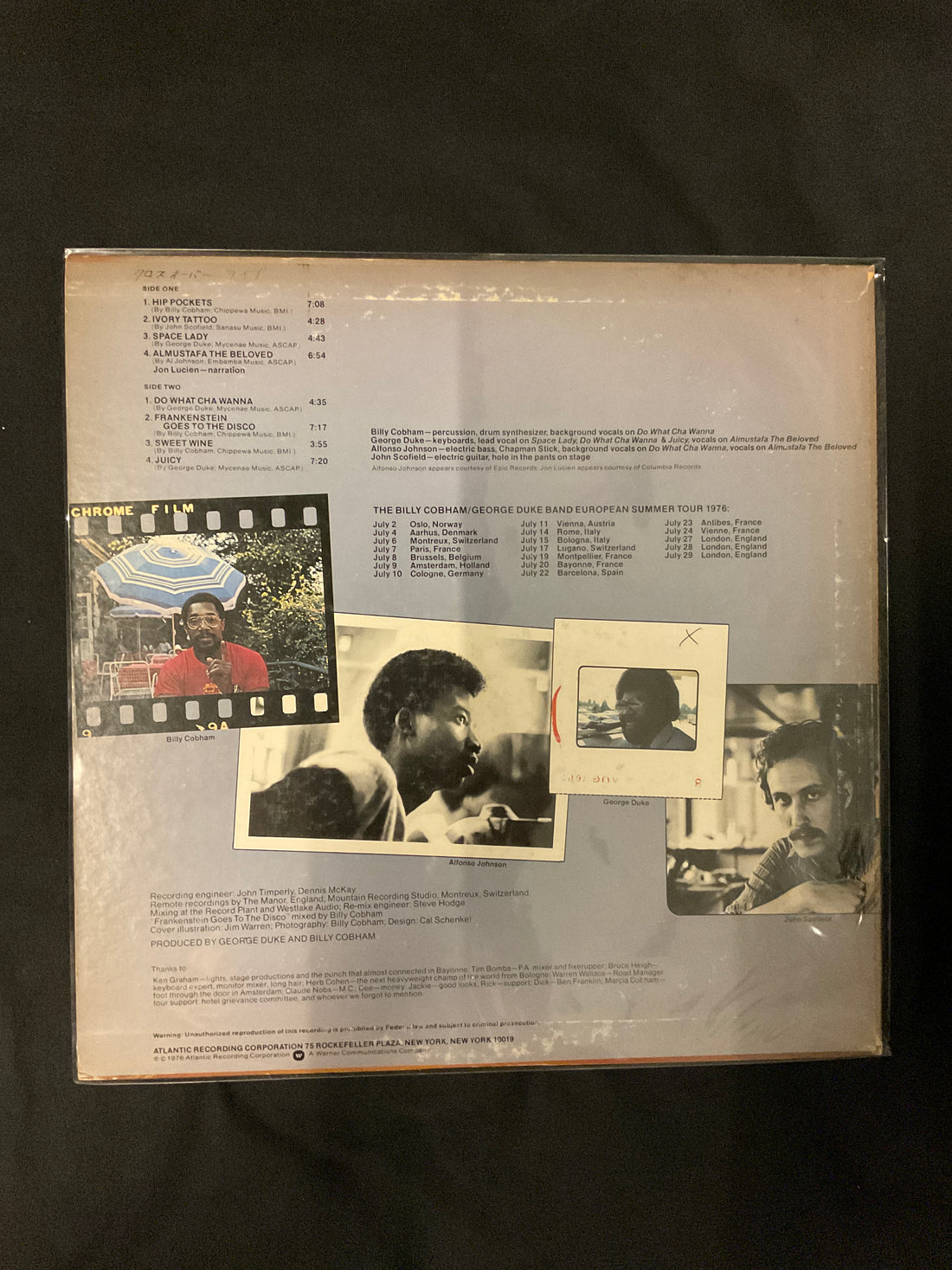 The Billy Cobham / George Duke Band - "Live" On Tour In Europe Vinyl VG+