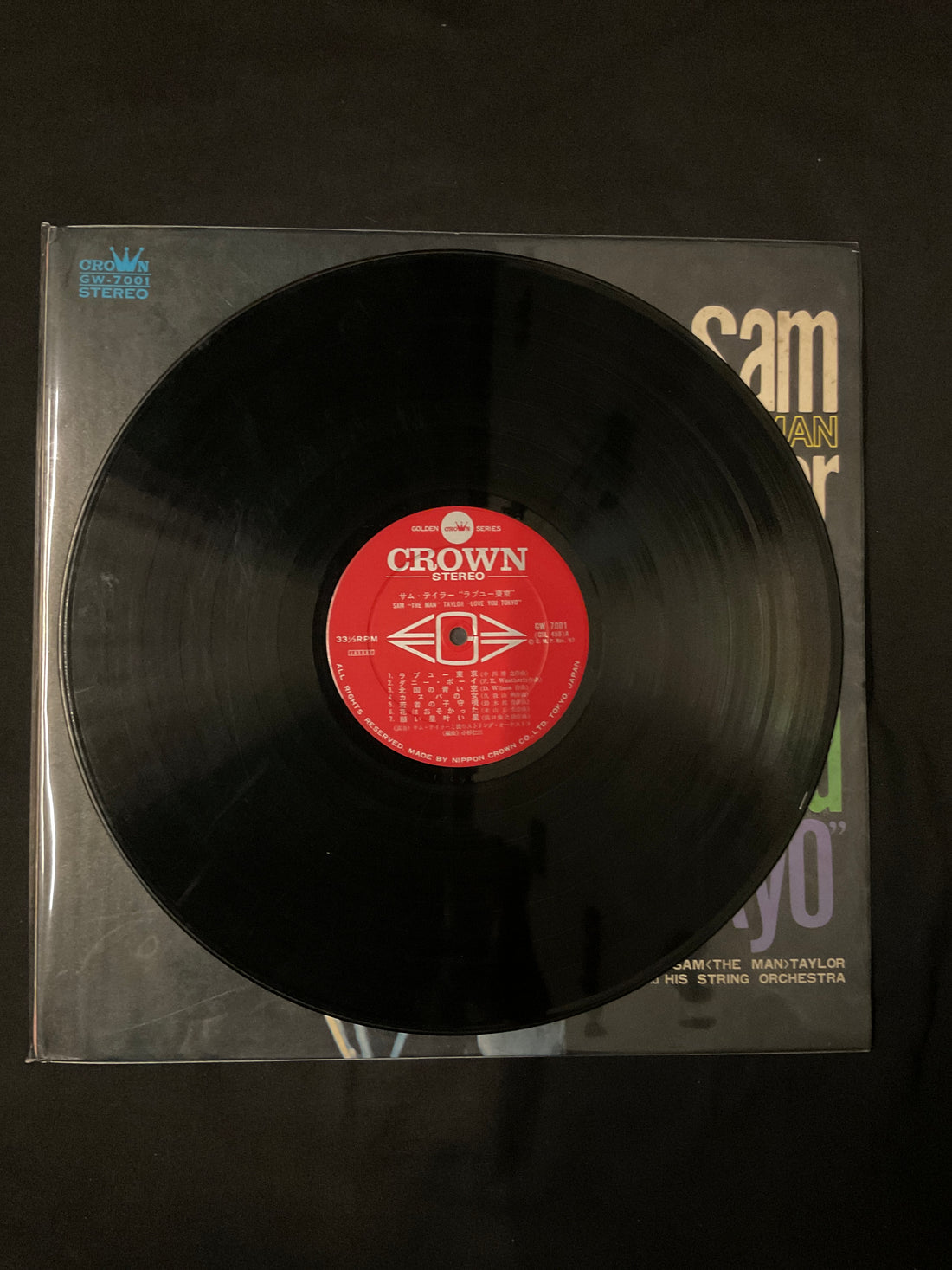 แผ่นเสียง Sam Taylor And His Orchestra - Love You Tokyo Vinyl VG+
