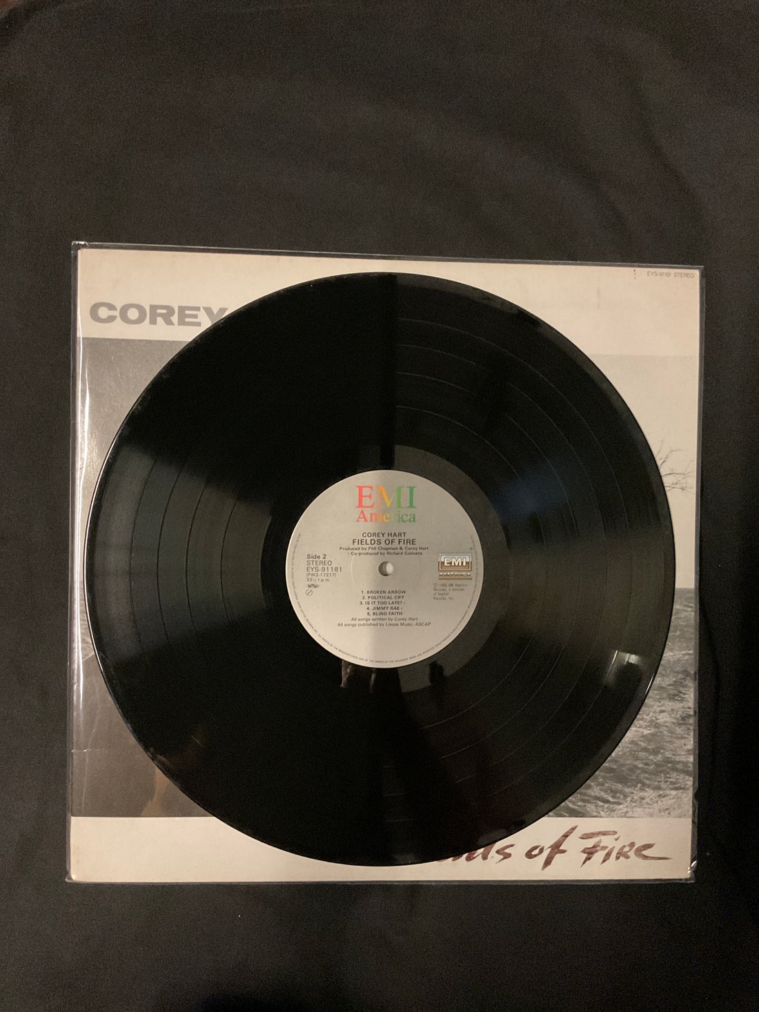 แผ่นเสียง Corey Hart - Fields Of Fire Vinyl VG+