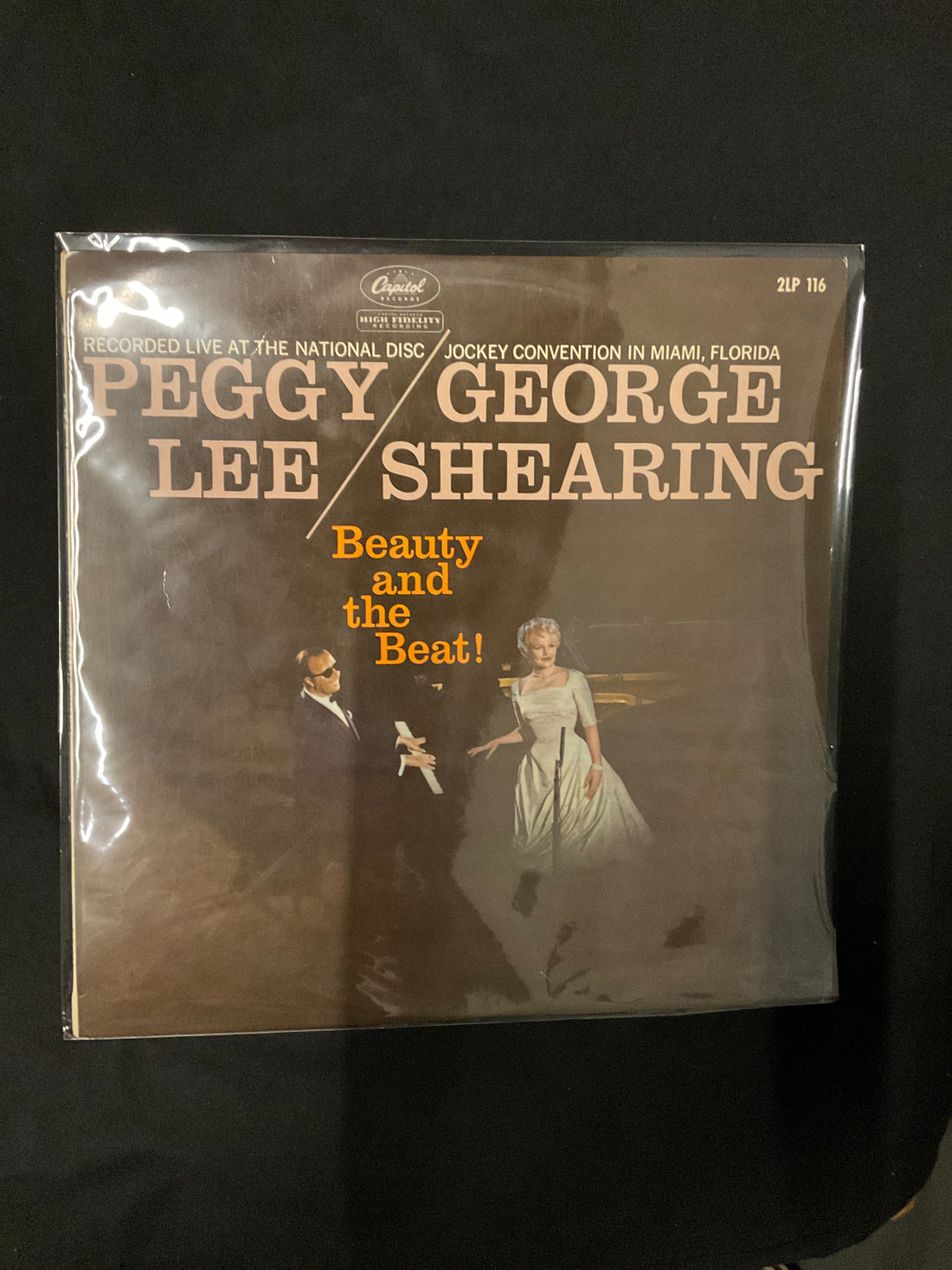 แผ่นเสียง Peggy Lee / George Shearing - Beauty And The Beat! Vinyl VG+ แผ่นสี