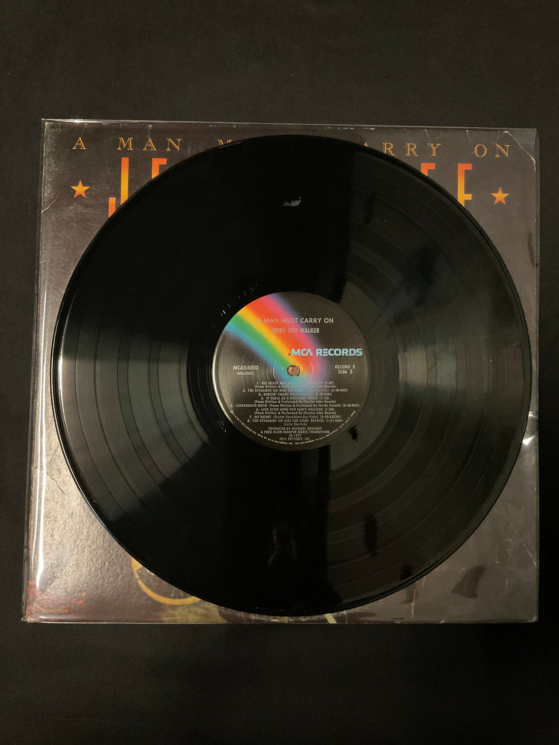 แผ่นเสียง Jerry Jeff Walker - A Man Must Carry On Vinyl VG+