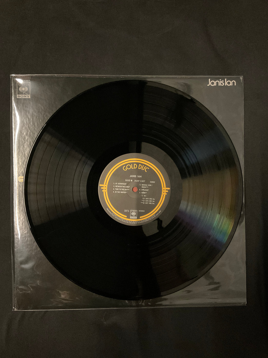 Janis Ian - Gold Disc Vinyl VG+