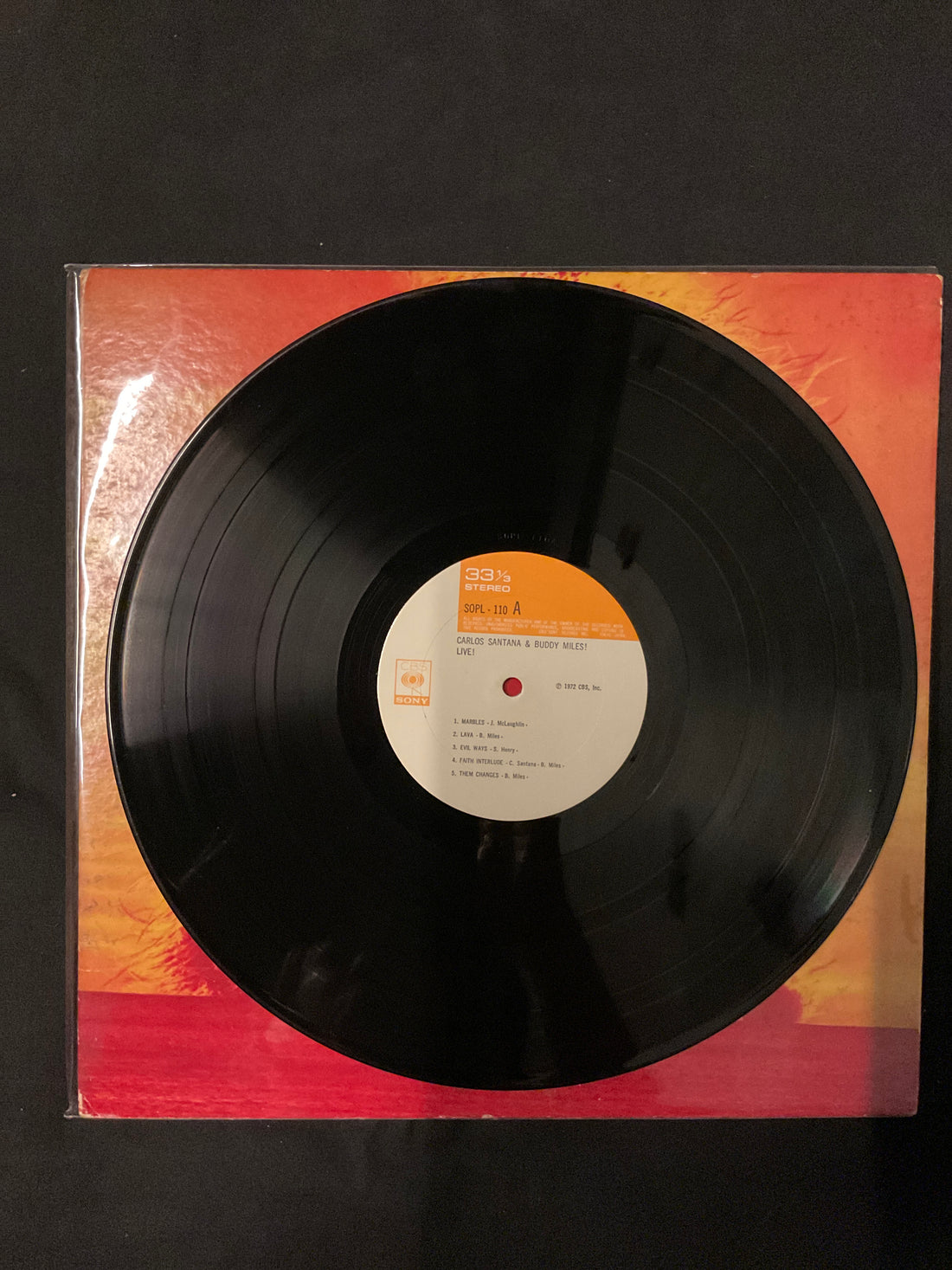 แผ่นเสียง Carlos Santana & Buddy Miles - Carlos Santana & Buddy Miles! Live! Vinyl VG+