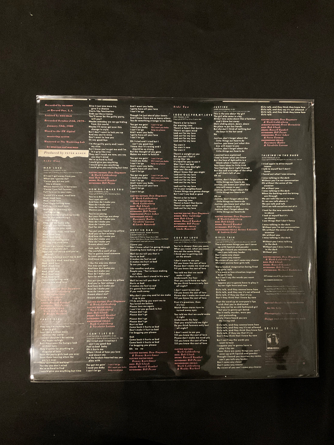 แผ่นเสียง Linda Ronstadt - Mad Love Vinyl VG+