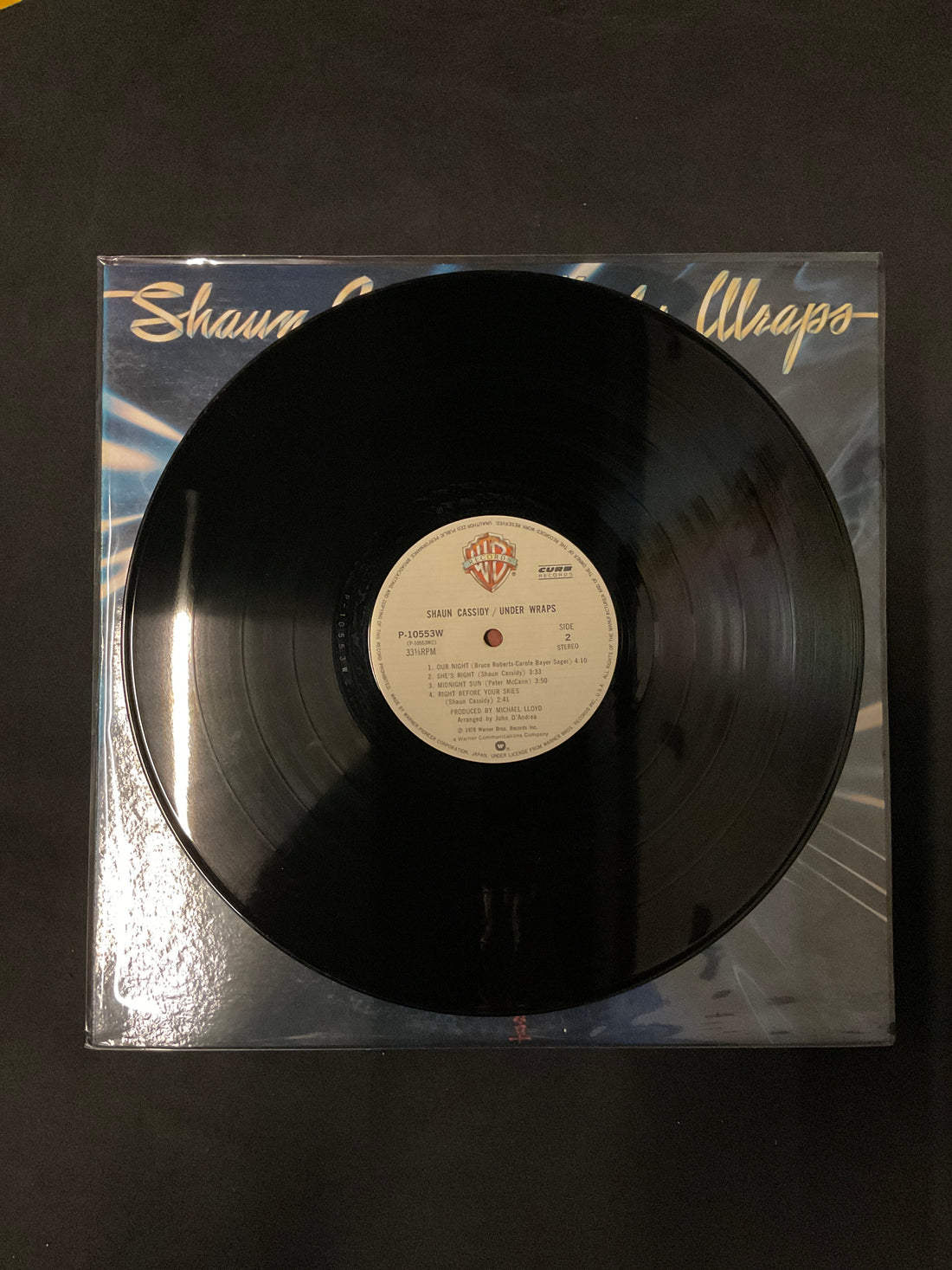 แผ่นเสียง Shaun Cassidy - Under Wraps Vinyl VG+