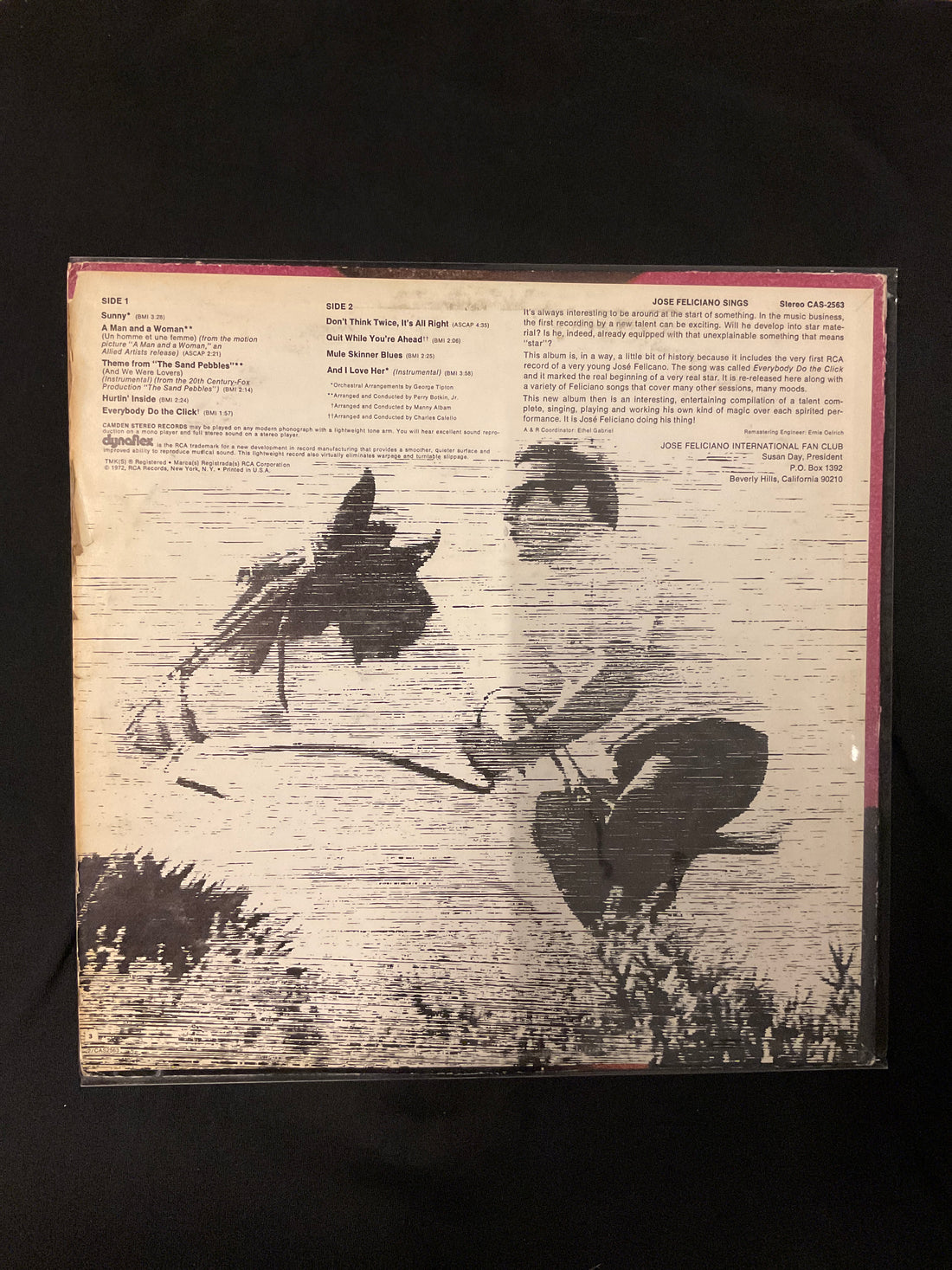แผ่นเสียง José Feliciano - José Feliciano Sings Vinyl VG+