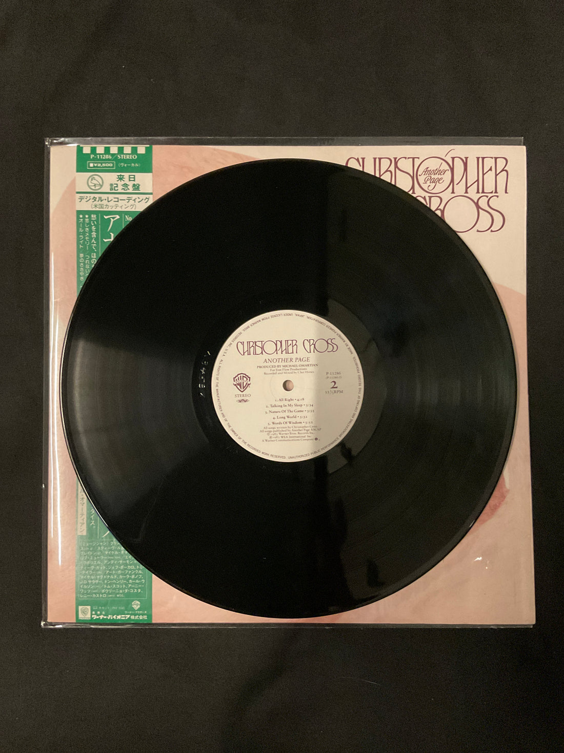 แผ่นเสียง Christopher Cross - Another Page Vinyl VG+