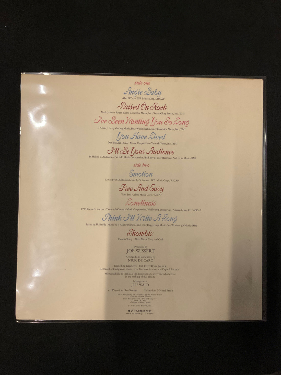 แผ่นเสียง Helen Reddy - Free And Easy Vinyl VG+