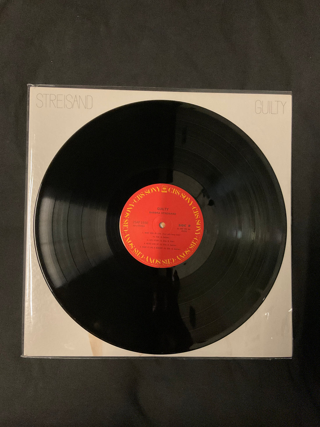 แผ่นเสียง Barbra Streisand - Guilty Vinyl VG+