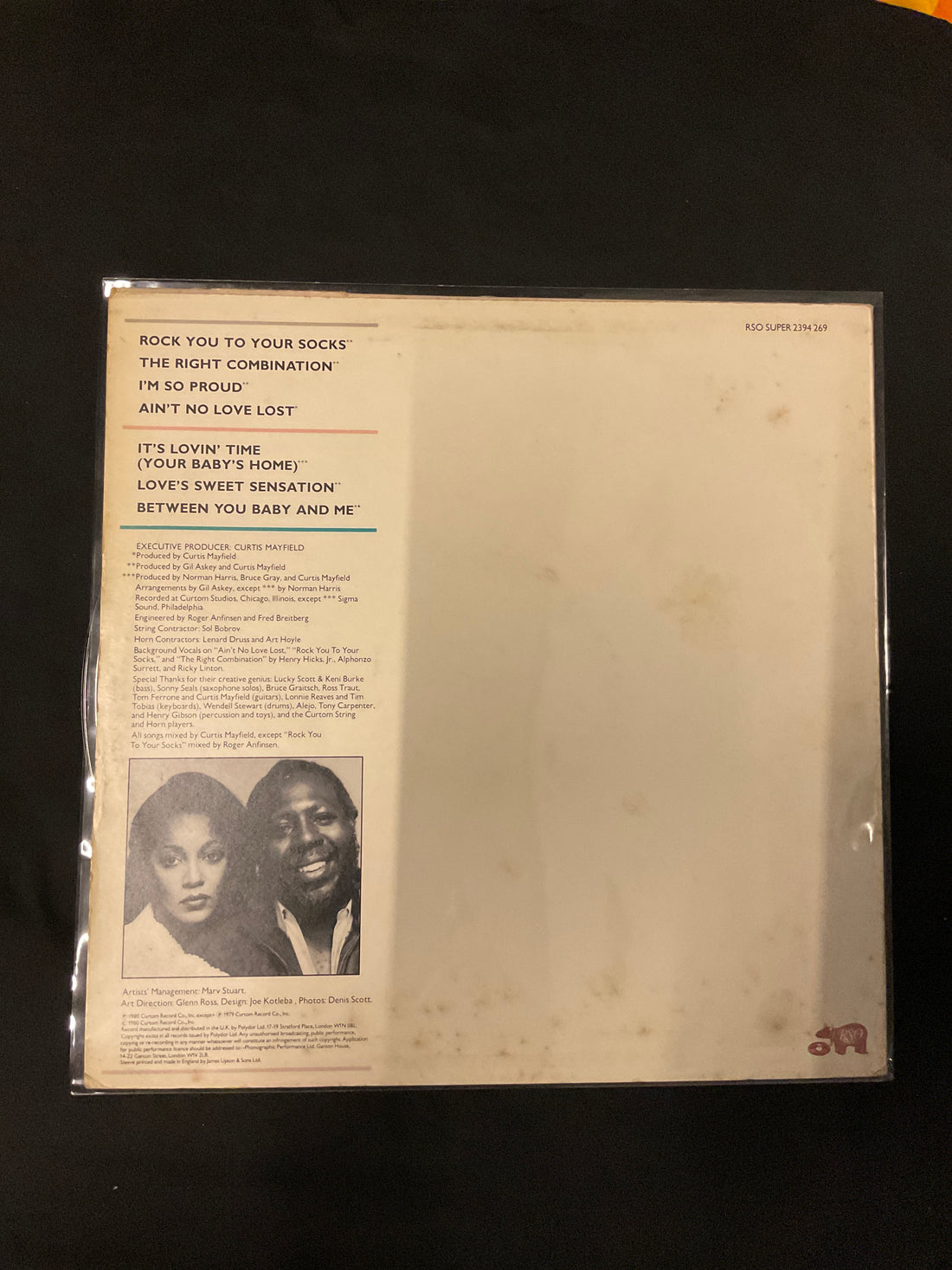 แผ่นเสียง Curtis Mayfield, Linda Clifford - The Right Combination Vinyl VG+