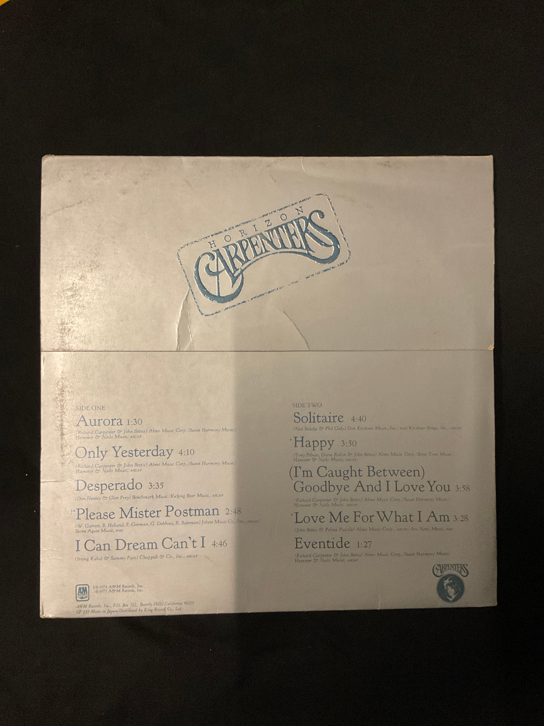 แผ่นเสียง Carpenters - Horizon Vinyl VG+