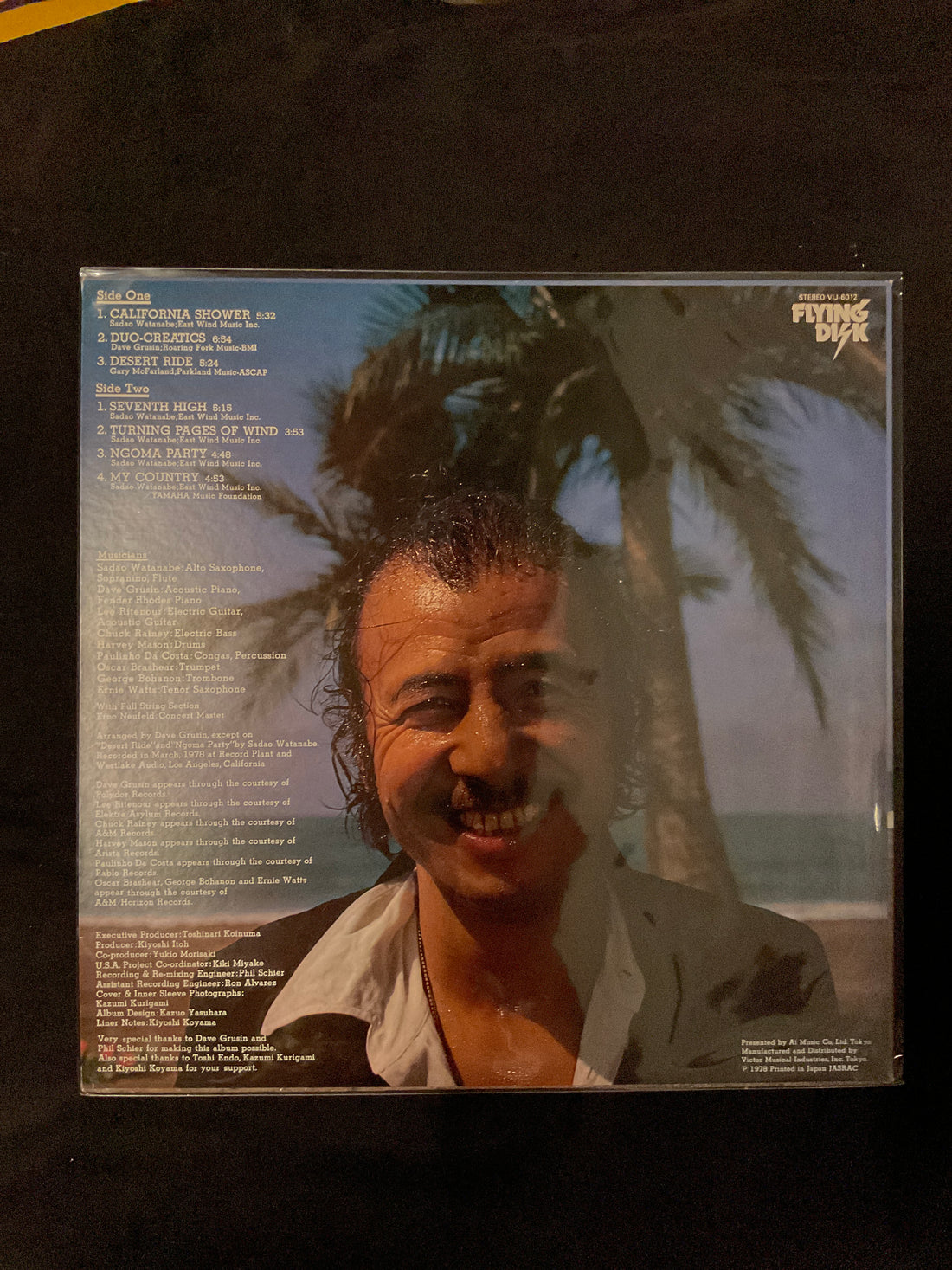 Sadao Watanabe - California Shower Vinyl VG+