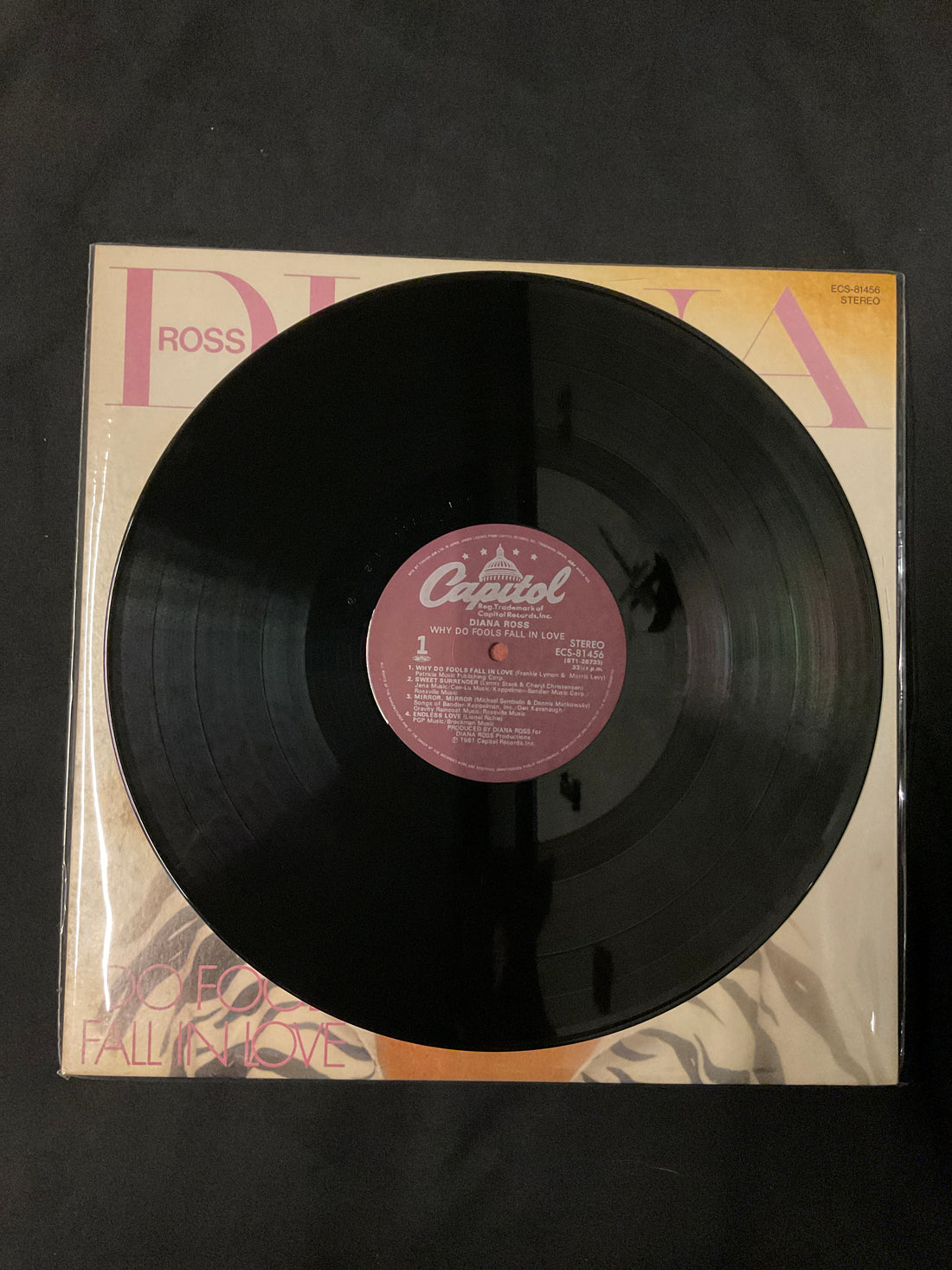 แผ่นเสียง Diana Ross - Why Do Fools Fall In Love = ファースト・レディ Vinyl VG+