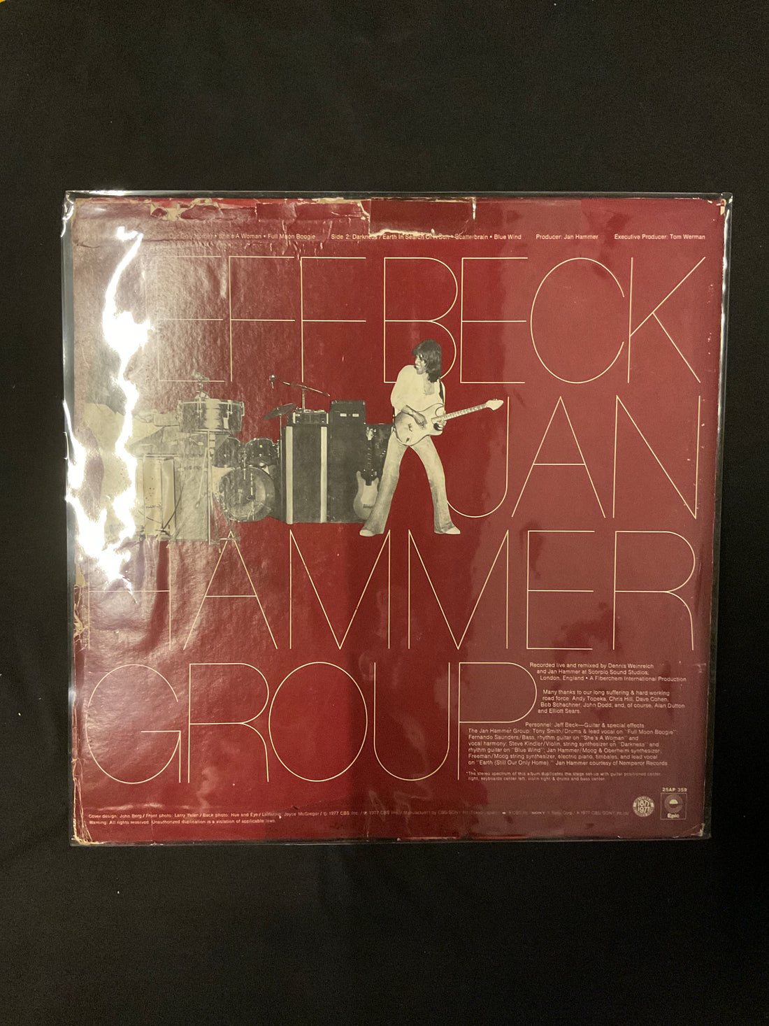 แผ่นเสียง Jeff Beck With The Jan Hammer Group - Live Vinyl VG+