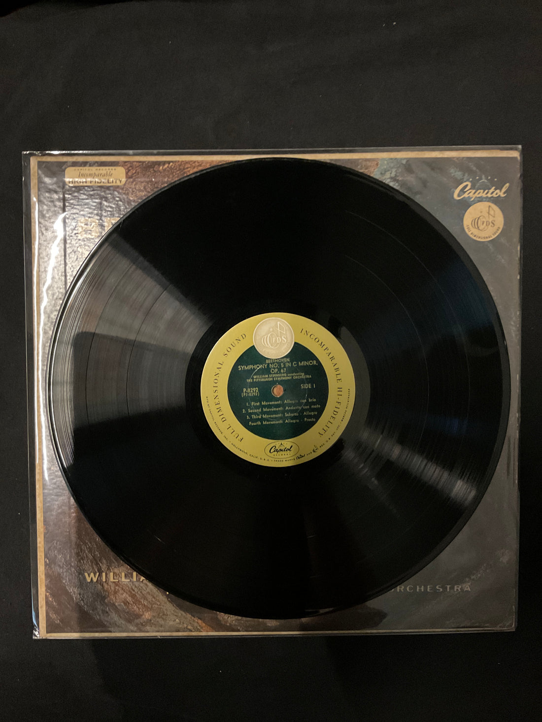 แผ่นเสียง Ludwig van Beethoven - William Steinberg Conducting Pittsburgh Symphony Orchestra - Symphony No.5 In C Minor / Symphony No.8 In F Major Vinyl VG+