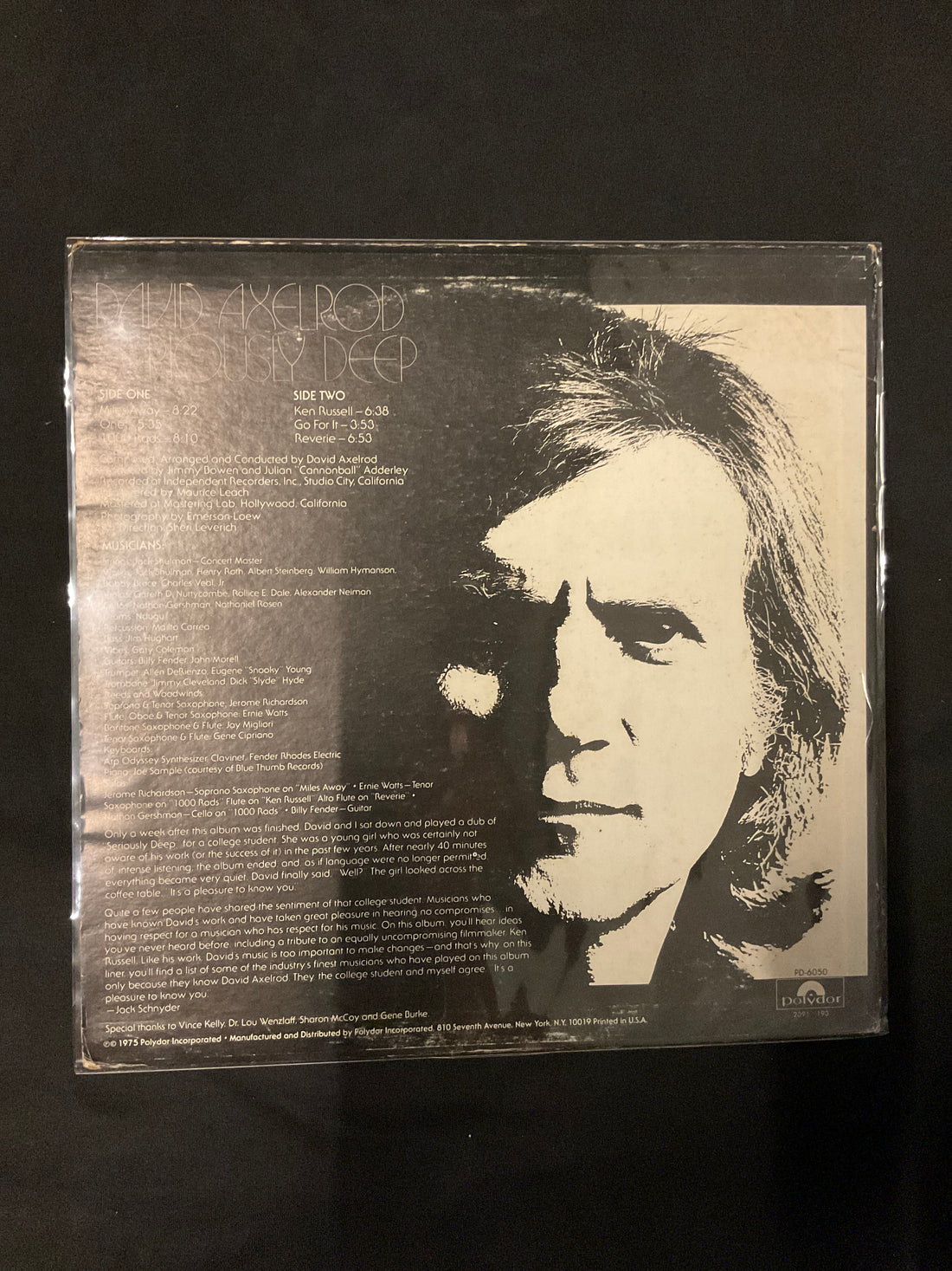 แผ่นเสียง David Axelrod - Seriously Deep Vinyl VG+