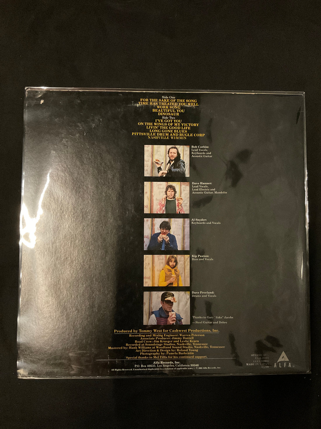 แผ่นเสียง The Corbin Hanner Band - For The Sake Of The Song Vinyl VG+