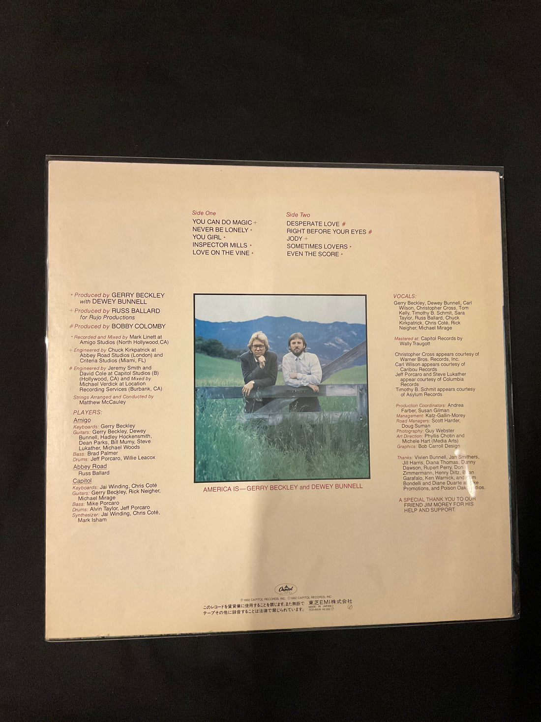 แผ่นเสียง America - View From The Ground Vinyl VG+