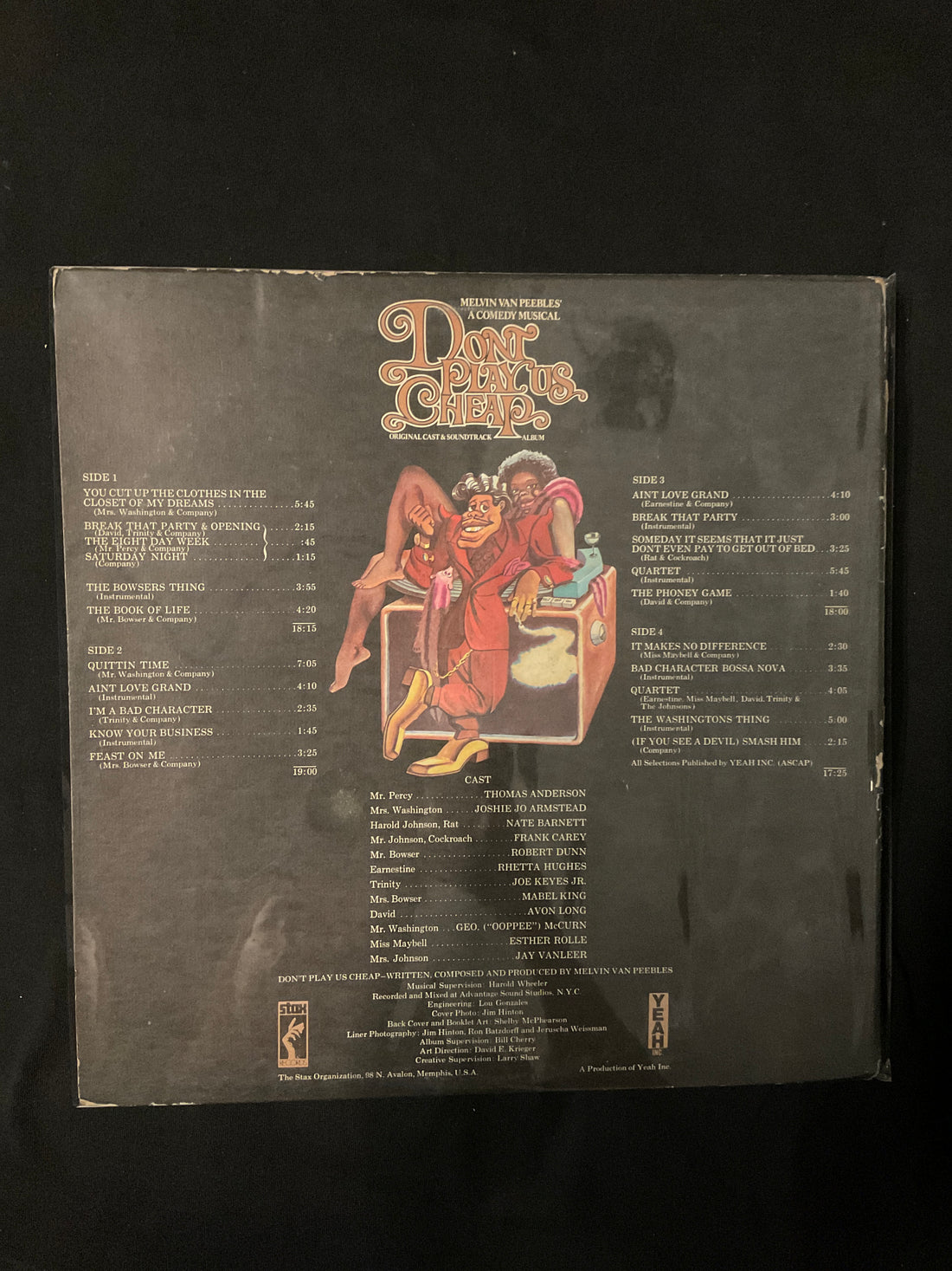 แผ่นเสียง Melvin Van Peebles - Don't Play Us Cheap Original Cast & Soundtrack Album Vinyl VG+ 2LPs
