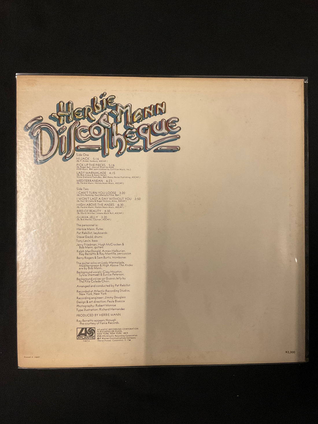 แผ่นเสียง Herbie Mann - Discothèque Vinyl VG+