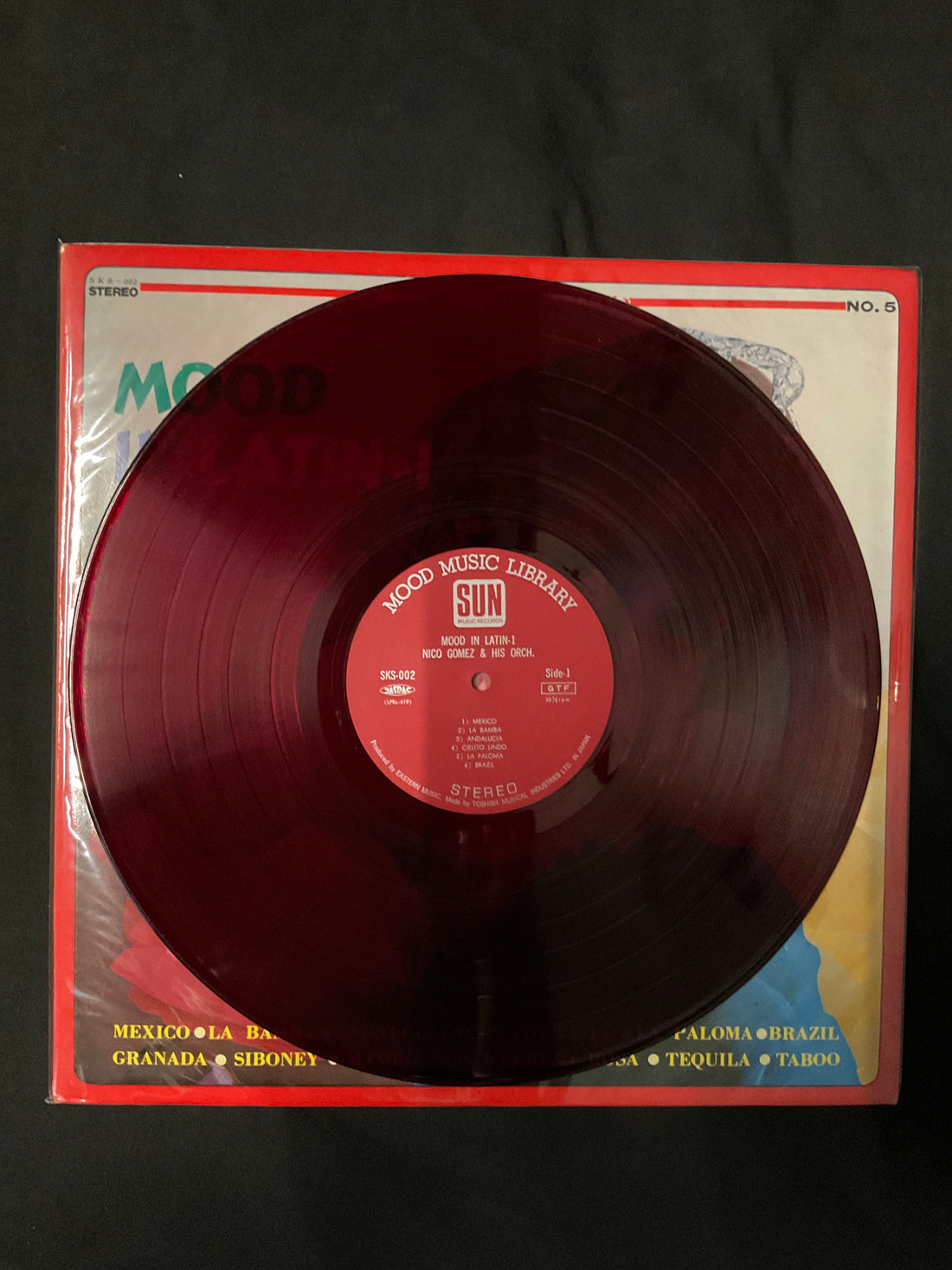 แผ่นเสียง Nico Gomez And His Orchestra, Los Sol De Mexicana - Mood In Latin 1 = ムードインラテン・1 Vinyl VG+ แผ่นสี