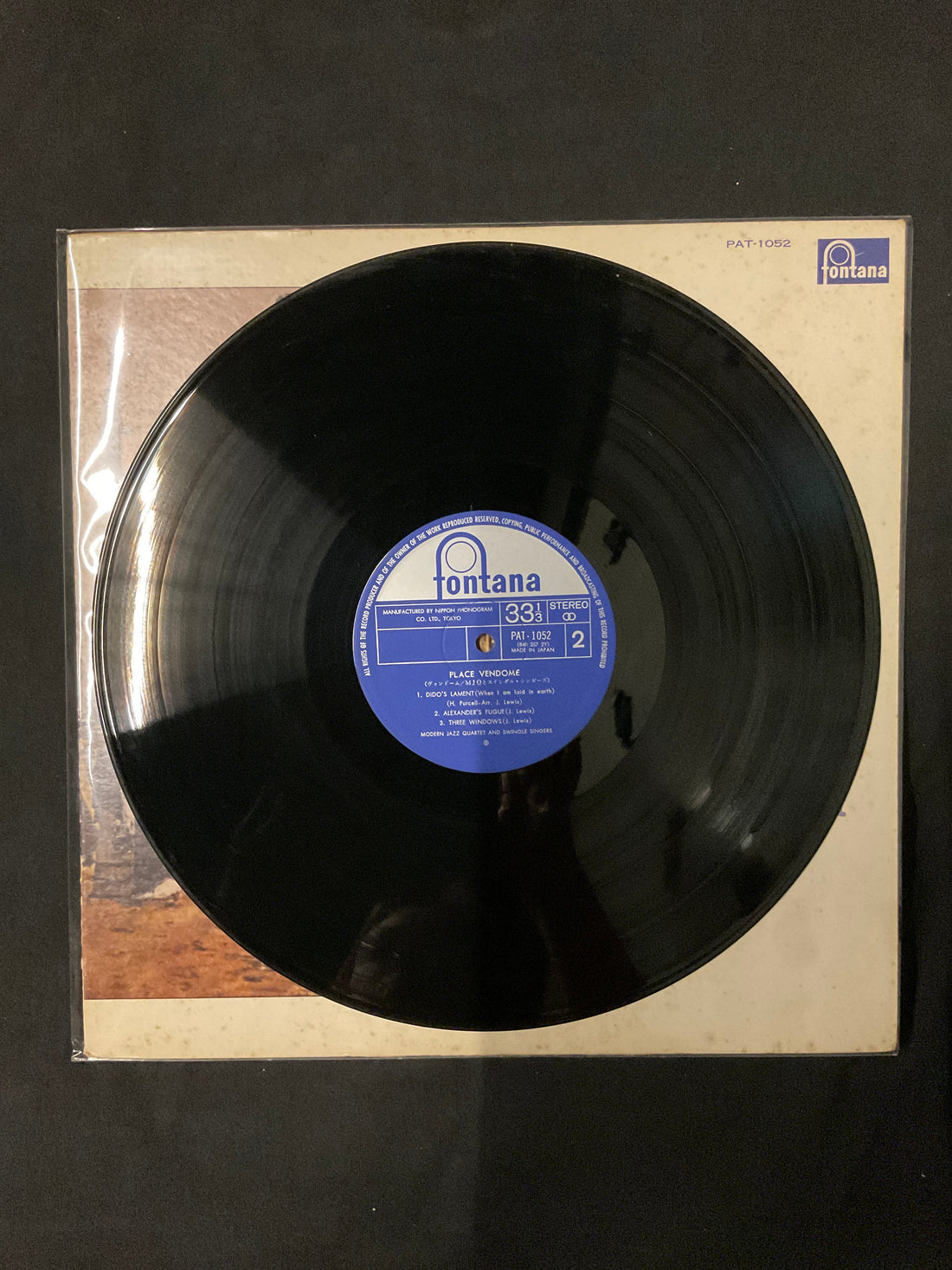 แผ่นเสียง Les Swingle Singers Perform With The Modern Jazz Quartet - Place Vendome Vinyl VG+