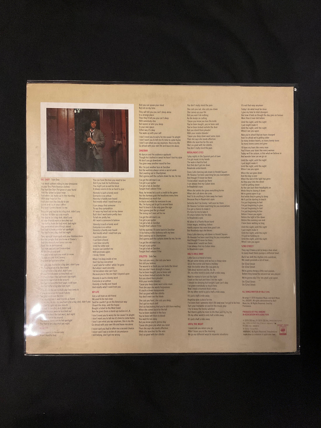 แผ่นเสียง Billy Joel - 52nd Street Vinyl VG+