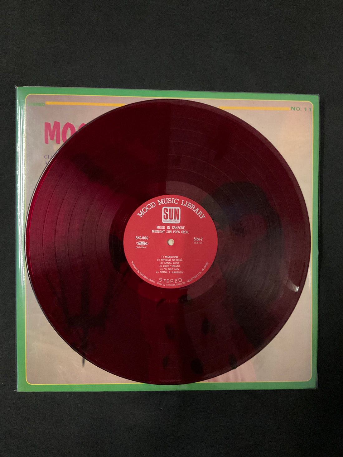 แผ่นเสียง Midnight Sun Pops Orchestra - Mood In Canzone Vinyl VG+ แผ่นสี