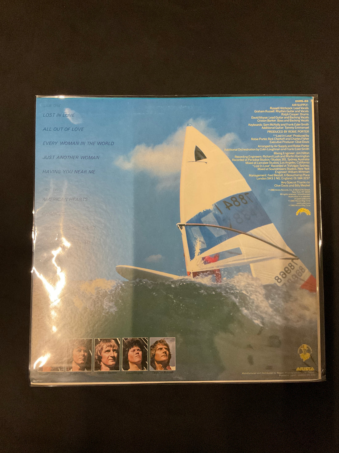 แผ่นเสียง Air Supply = Air Supply - Lost In Love = ロスト・イン・ラヴ Vinyl VG+