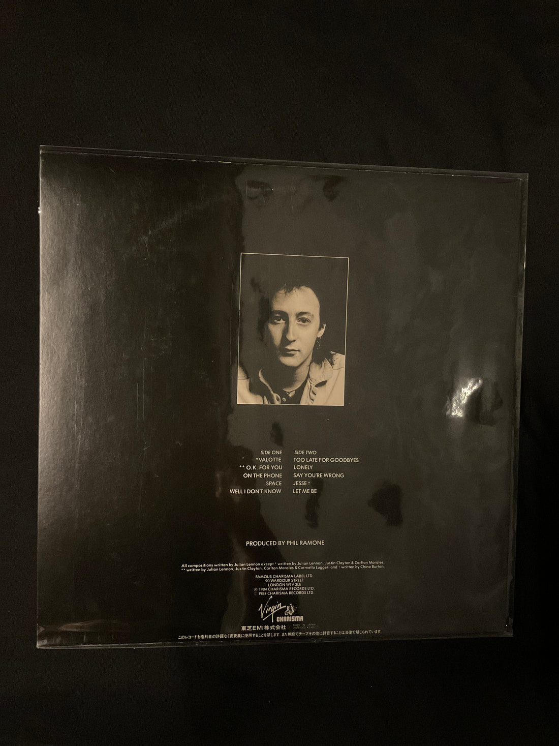 แผ่นเสียง Julian Lennon - Valotte Vinyl VG+