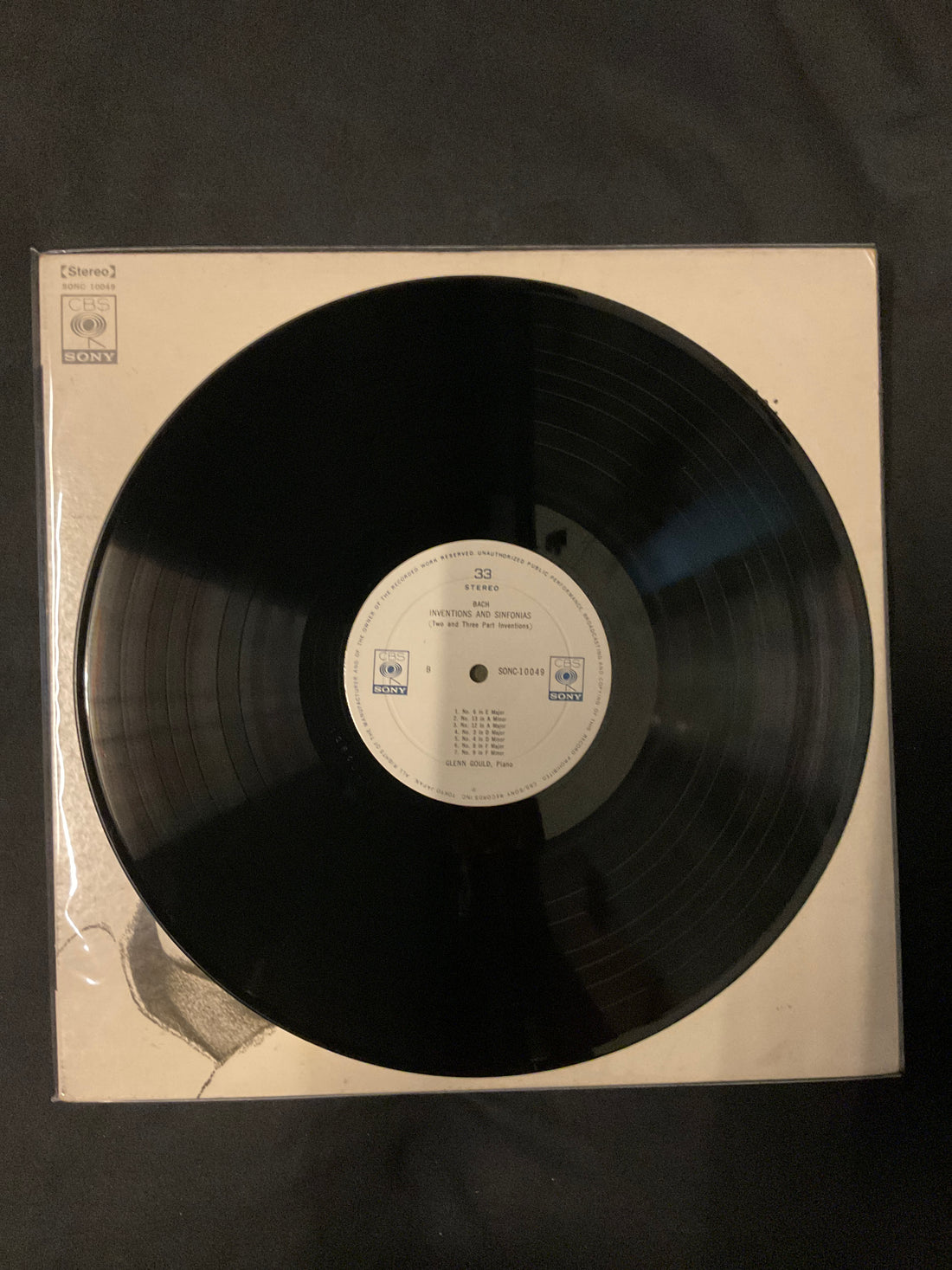 แผ่นเสียง Glenn Gould / Johann Sebastian Bach - The Two And Three Part Inventions Inventions And Sinfonias Vinyl VG+