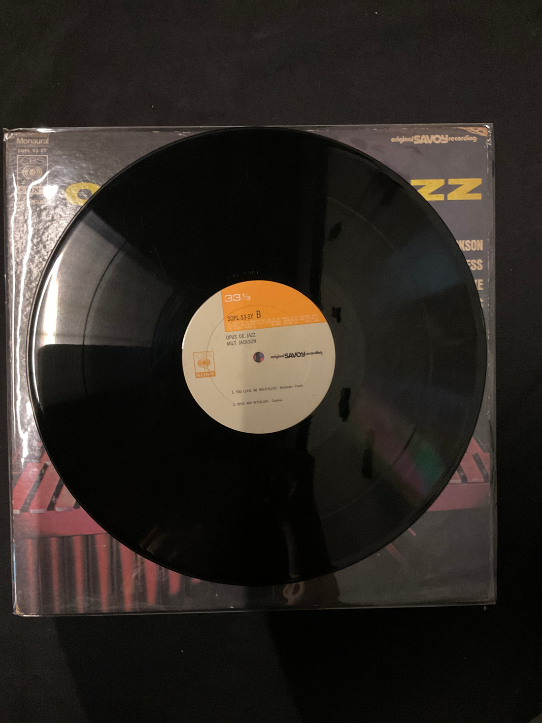 แผ่นเสียง Milt Jackson, Frank Wess, Hank Jones, Eddie Jones - Opus De Jazz Vinyl VG+