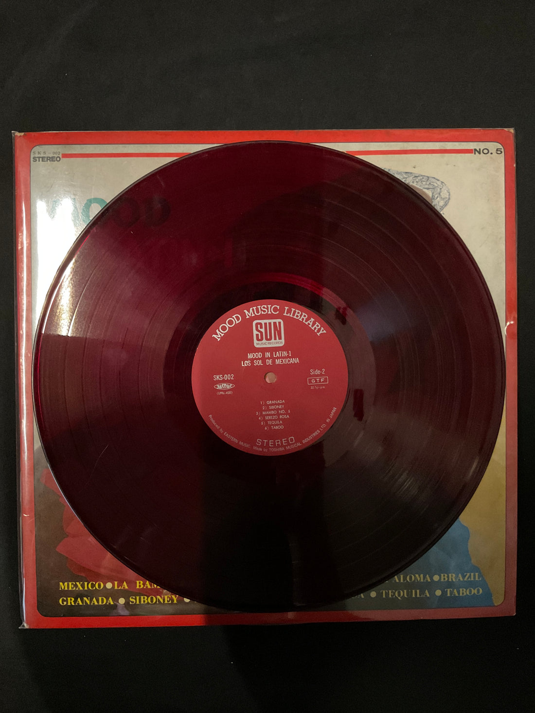 แผ่นเสียง Nico Gomez And His Orchestra, Los Sol De Mexicana - Mood In Latin 1 = ムードインラテン・1 Vinyl VG+ แผ่นสี