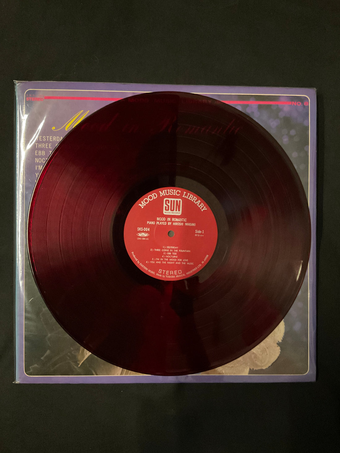 Hiroshi Iwasaki - Mood In Romantic Vinyl VG+ แผ่นสี