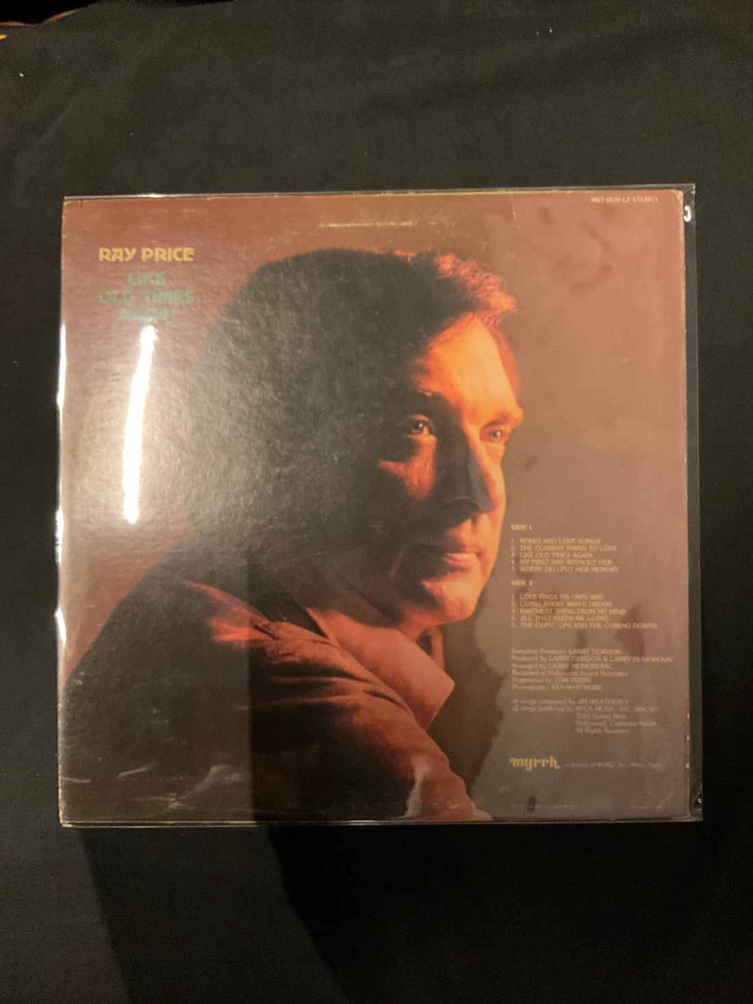 แผ่นเสียง Ray Price - Like Old Times Again Vinyl VG+