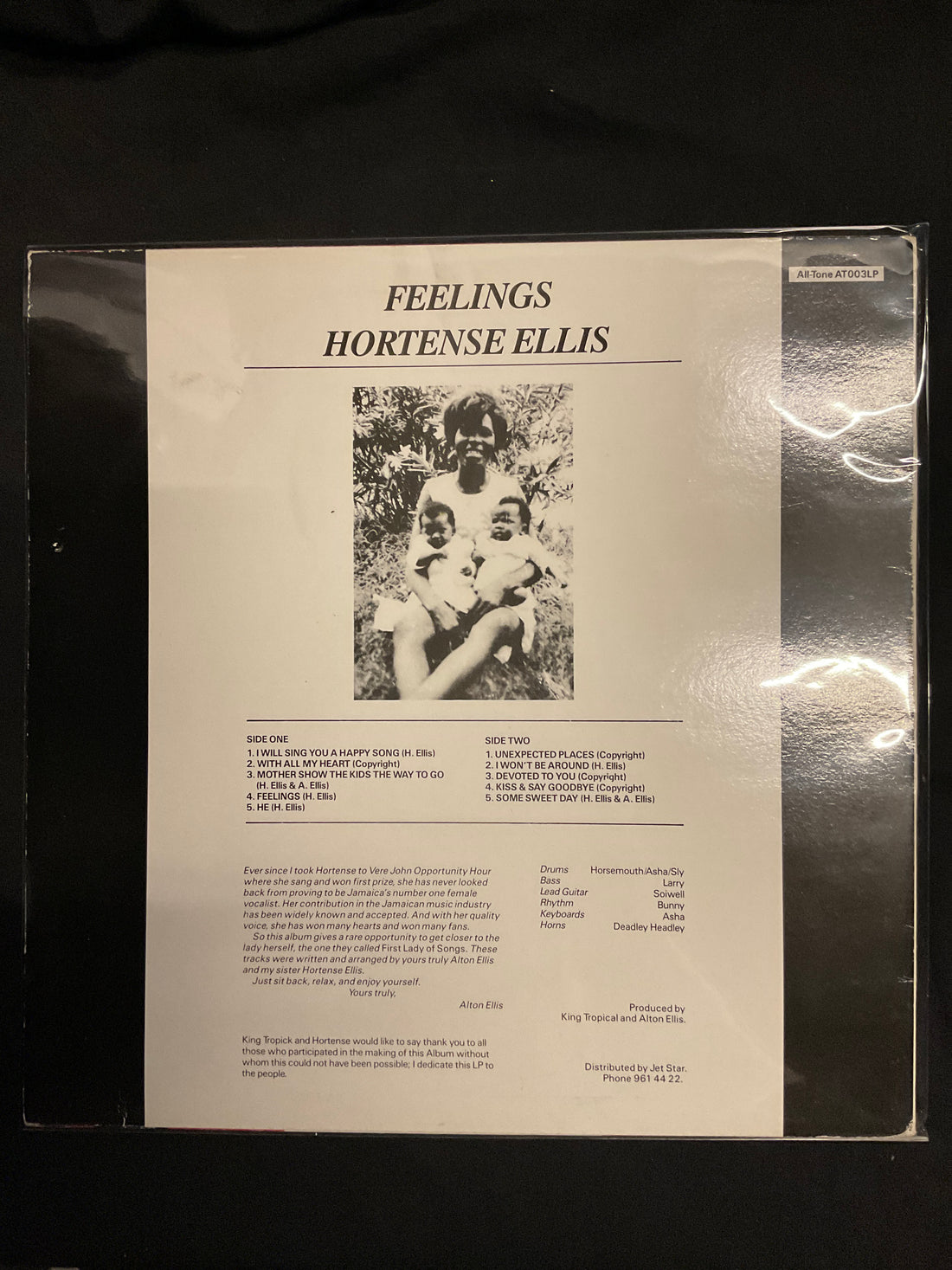 แผ่นเสียง Hortense Ellis - Feelings Vinyl VG+