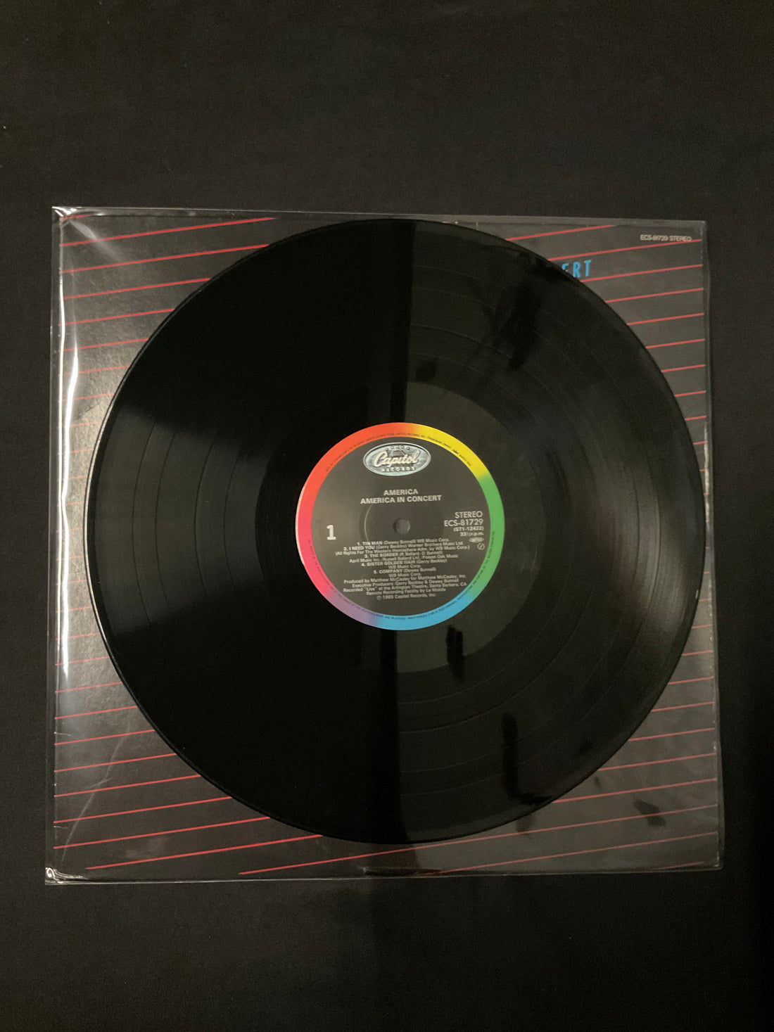 แผ่นเสียง America - America In Concert Vinyl VG+