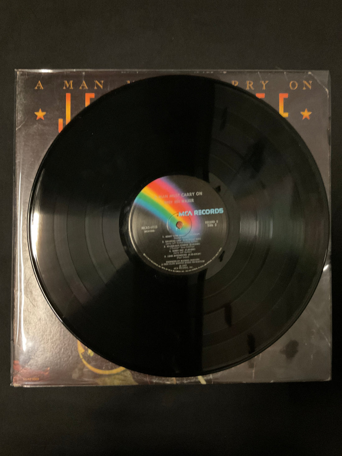 แผ่นเสียง Jerry Jeff Walker - A Man Must Carry On Vinyl VG+