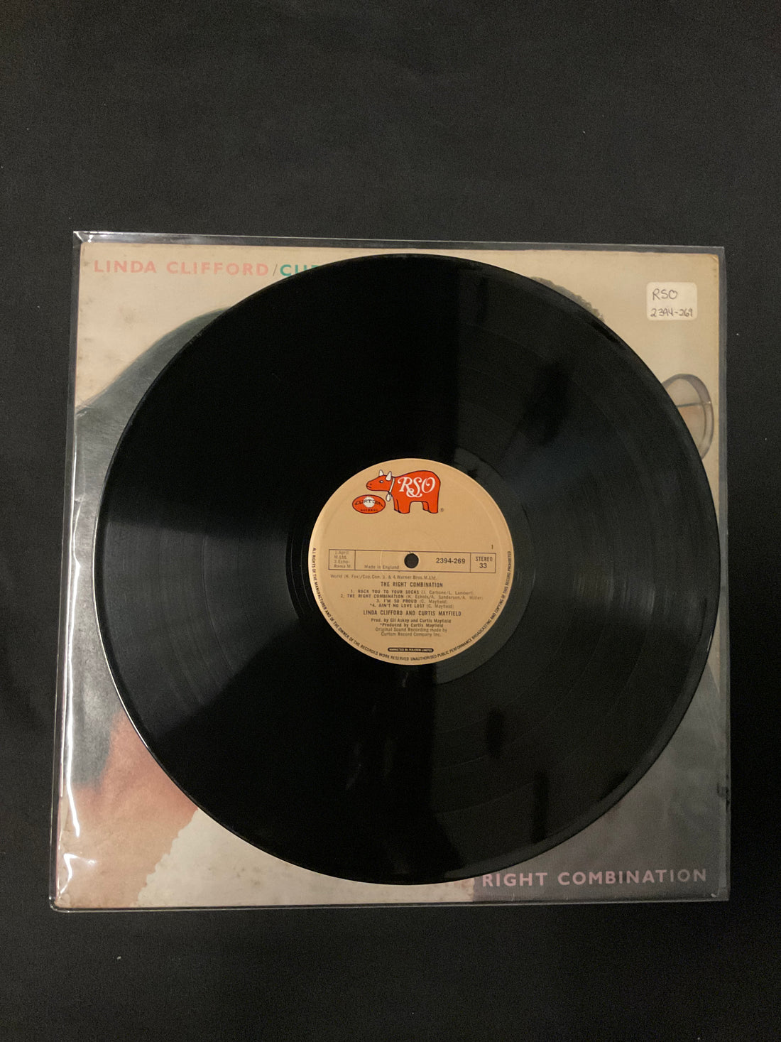 แผ่นเสียง Curtis Mayfield, Linda Clifford - The Right Combination Vinyl VG+