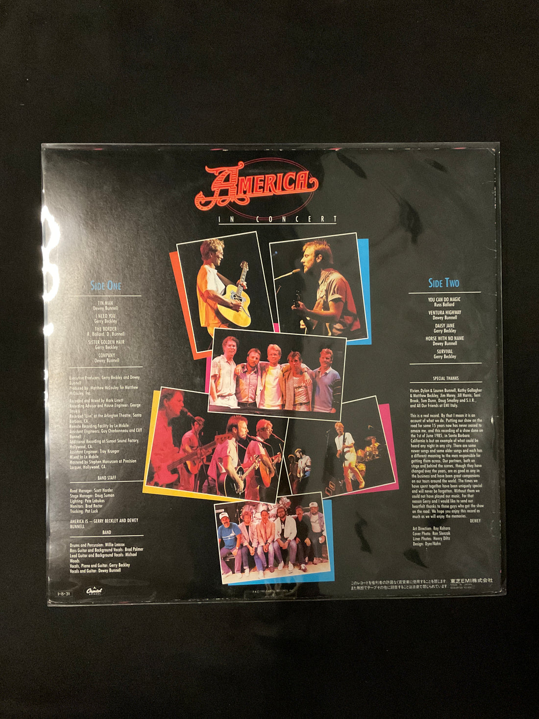 แผ่นเสียง America - America In Concert Vinyl VG+