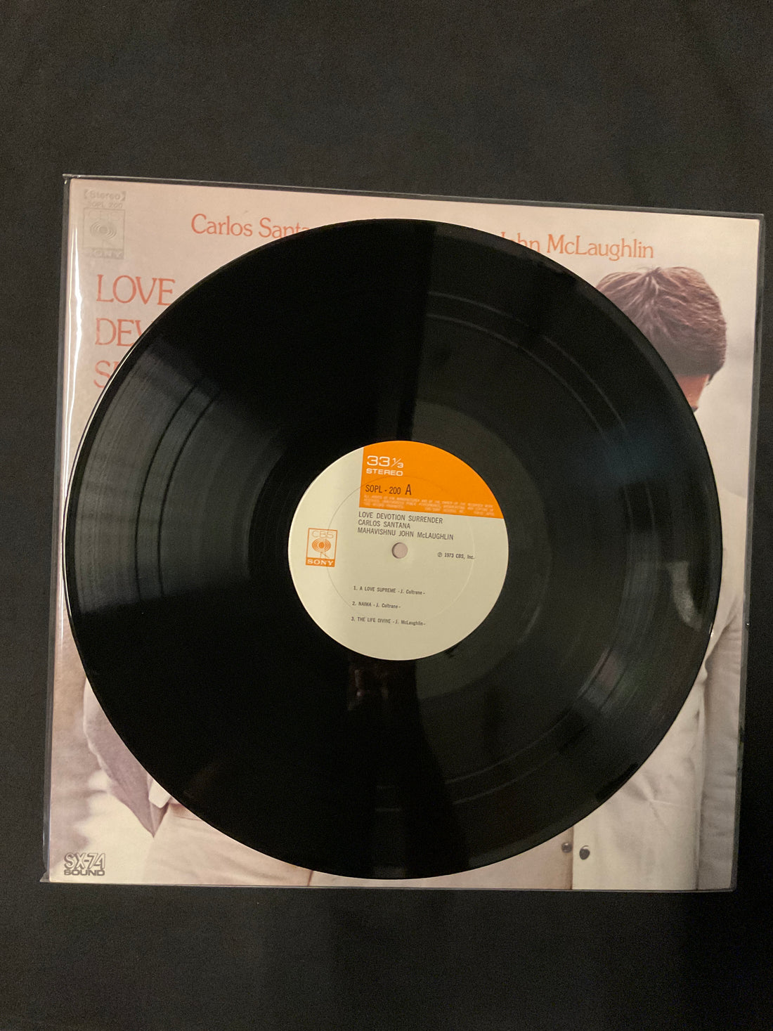 Carlos Santana, John McLaughlin - Love Devotion Surrender Vinyl VG+